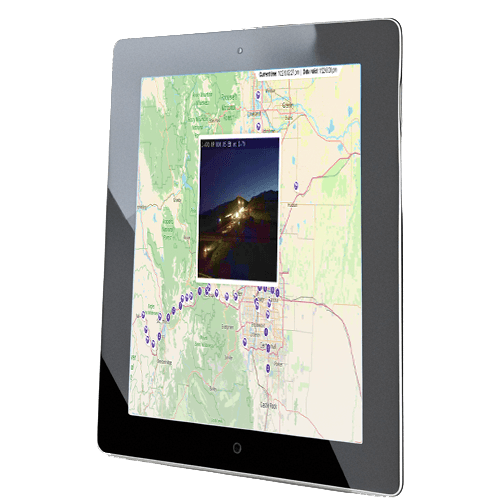 Map Display on Tablet